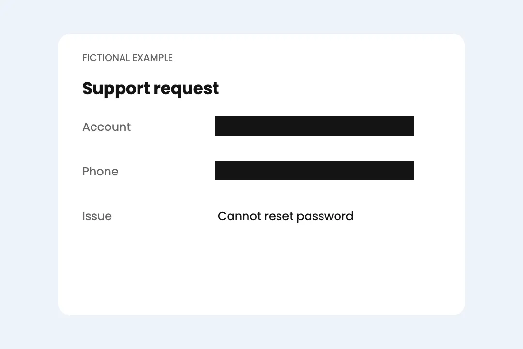 Illustrative example: Black Out Names and Numbers in a Screenshot
