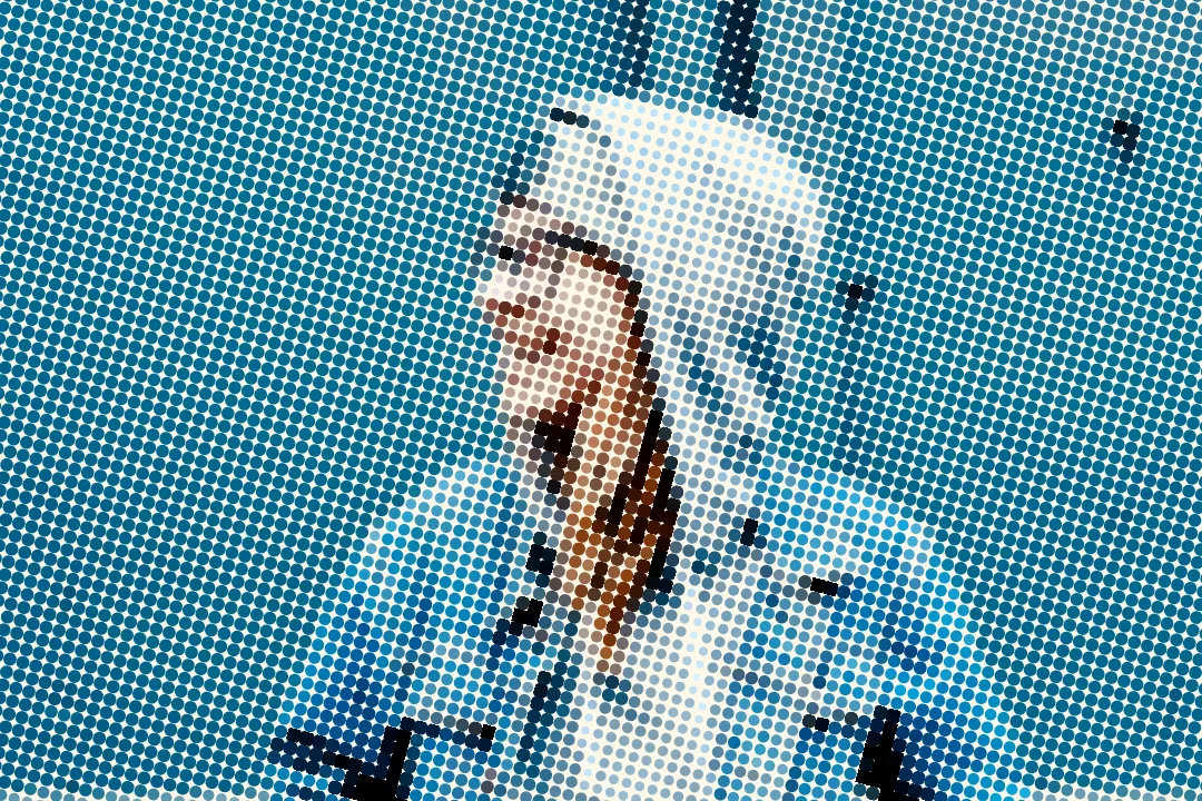 Illustrative comic halftone example made with this tool