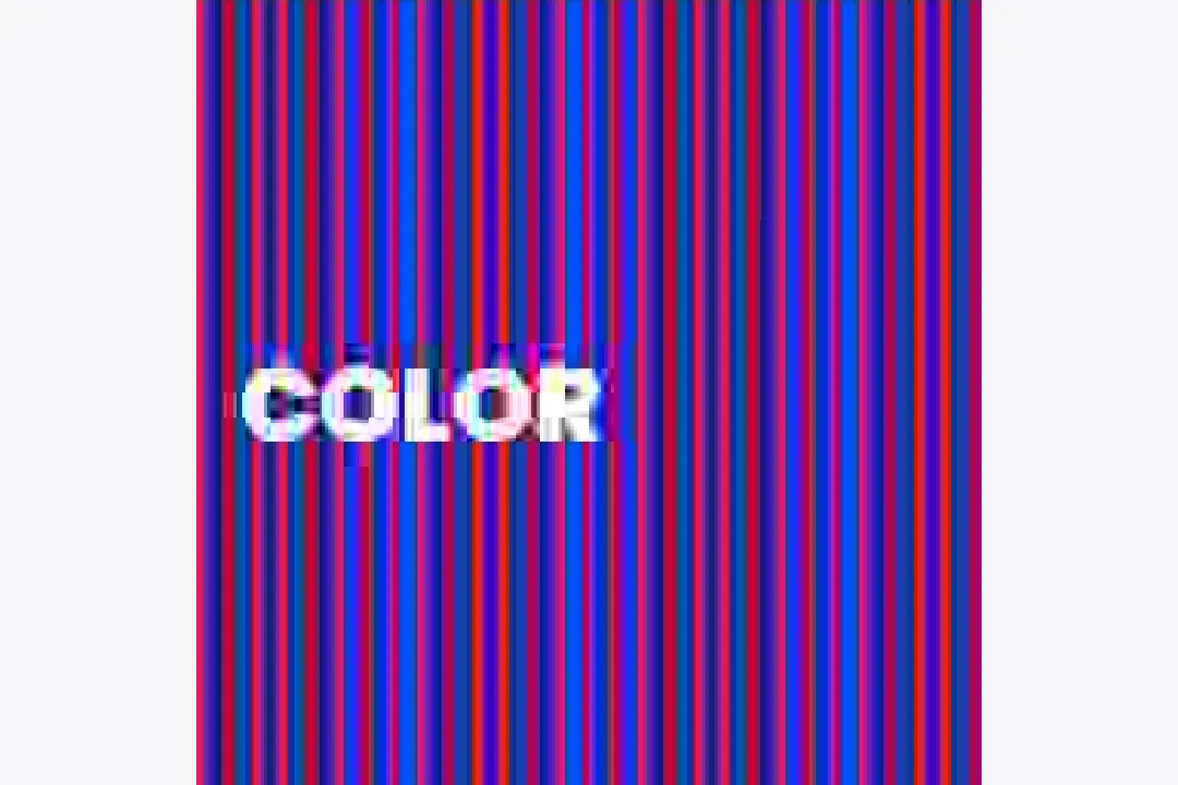 Saturated test chart with compressed color edges