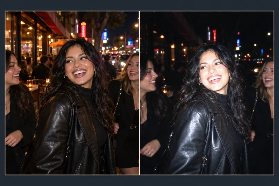 Party Photos with Flash camera style illustration